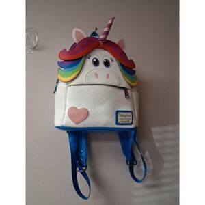 Disney Parks Loungefly Inside Out Rainbow Unicorn Mini Backpack